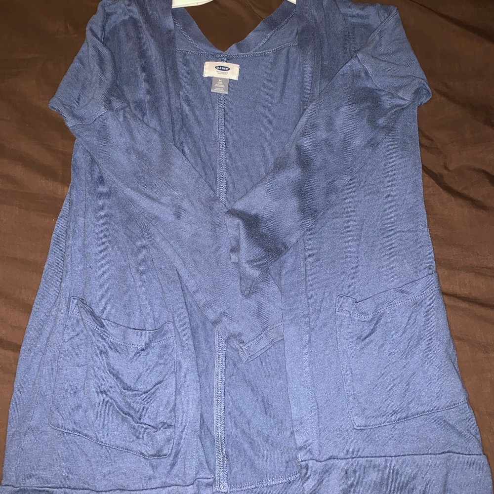 little girl blue cardigan